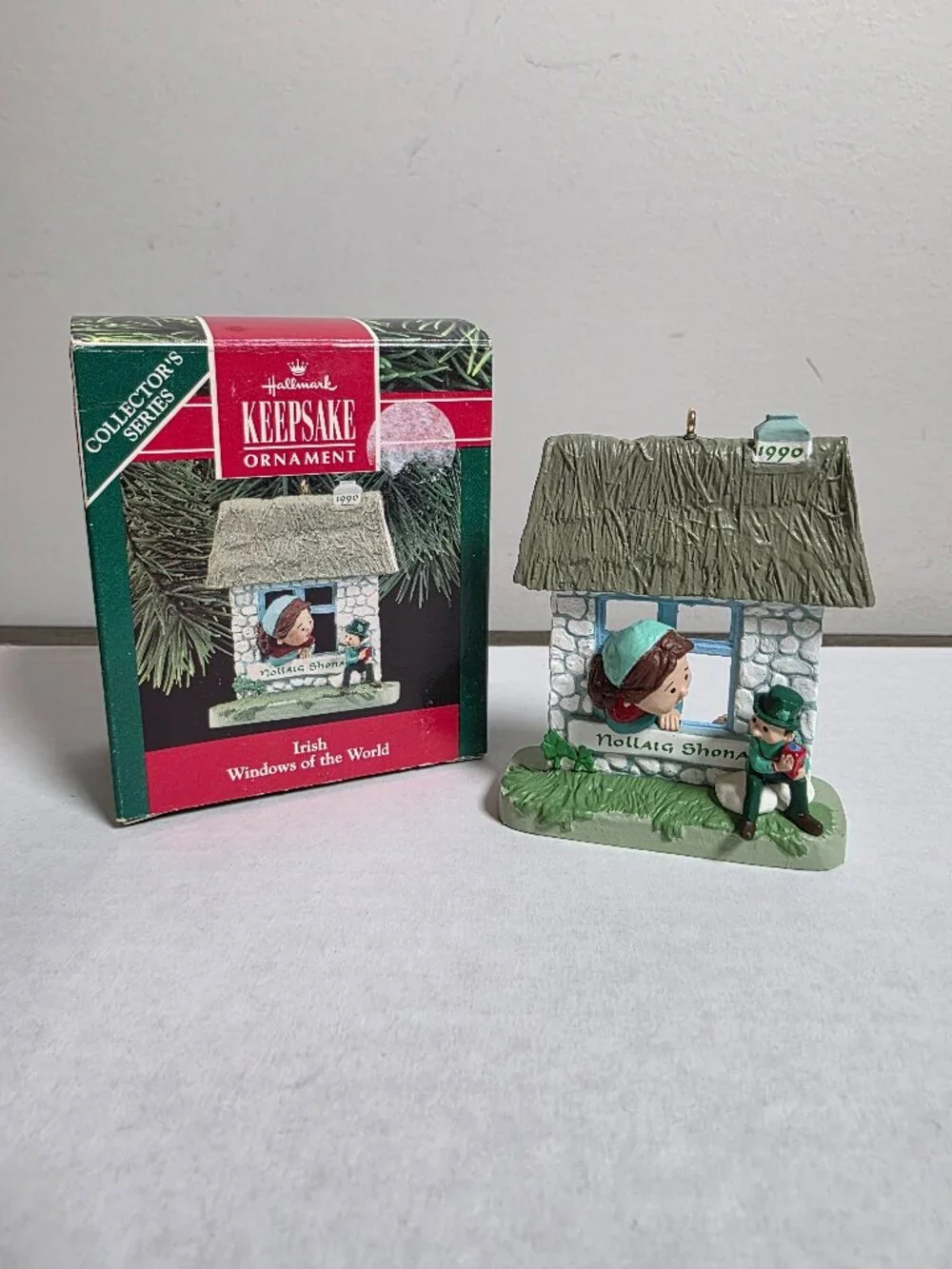Irish - Windows of the World 6th Final - 1990 Hallmark Keepsake Ornament Vintage